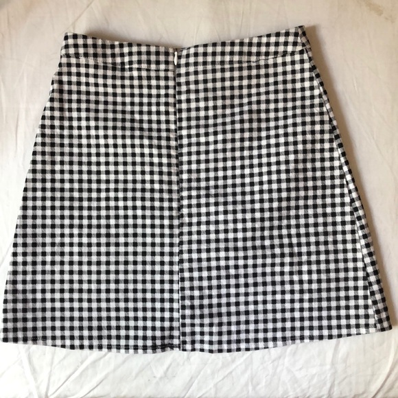 LF checkered side slit skirt - Picture 2 of 3